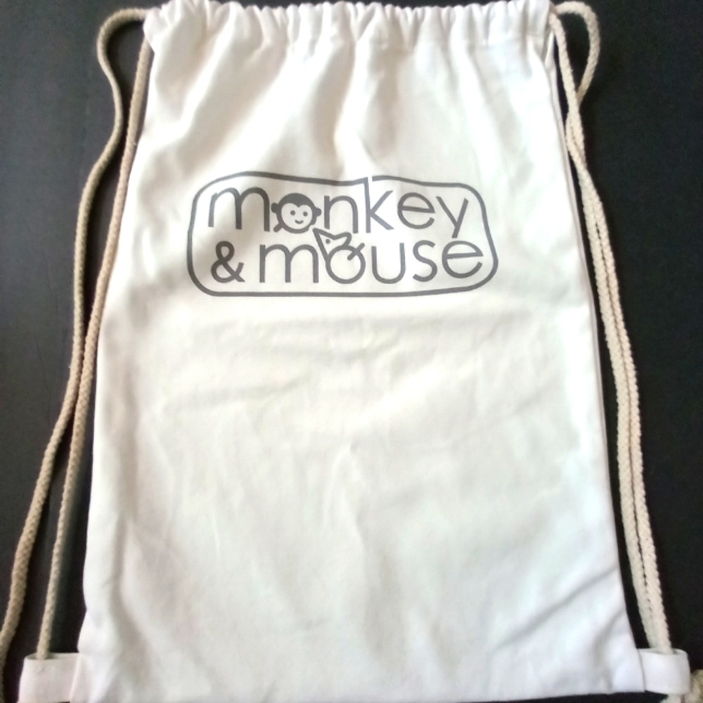 Monkey & Mouse Canvas Backpack.